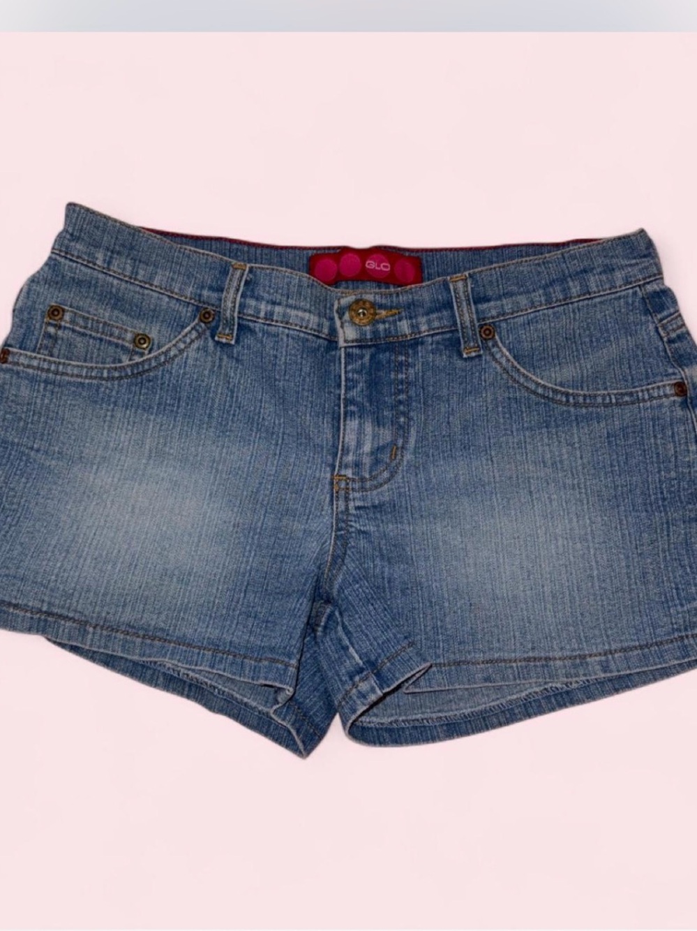 Y2K GLO jeans Denim Mid-Rise Blue Women’s Shorts